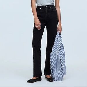 Madewell Black Petite 90s Straight Jean